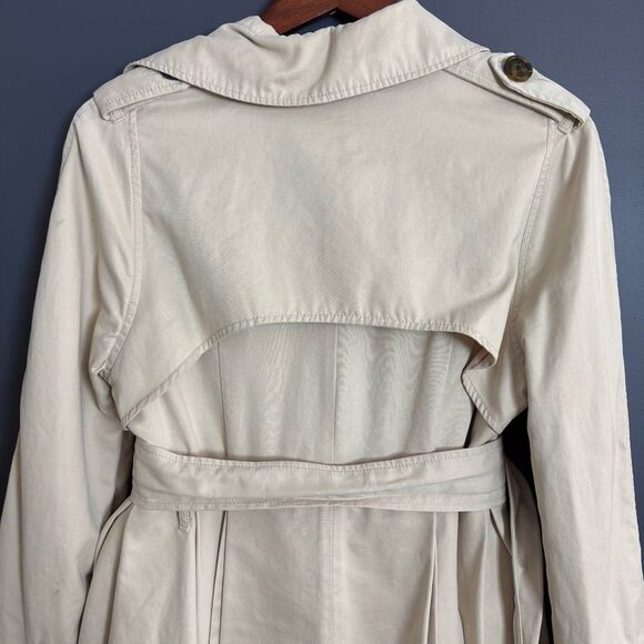 Millard Fillmore MF-13 Trench Coat Light Tan Beige Size Large Steampunk Unique - Picture 11 of 16